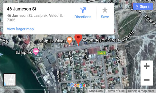 Where to find the Wijnhuis liquor store in Laaiplek - click for larger map and directions.