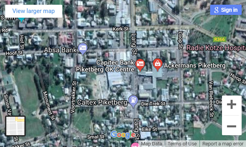 Where to find the Wijnhuis liquor store in Piketberg - click for larger map and directions.